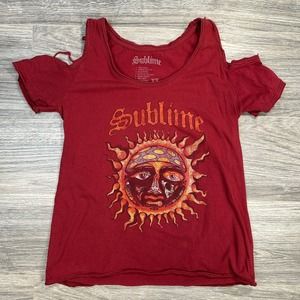 Sublime Festival Concert Tee Cut Out Shoulders Women's XS